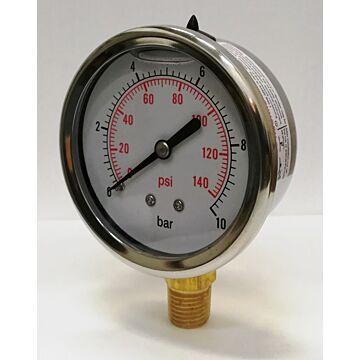 Manometer pro měření tlaku vody (glycerinový)
