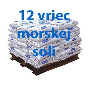 Pravá mořská sůl vhodná do bazénů 12 pytlů po 25 kg pro přípravu mořské vody.
