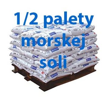 Mořská sůl do bazénů do salinátorů Certifikováno 500 kg, 20 pytlů včetně dopravy