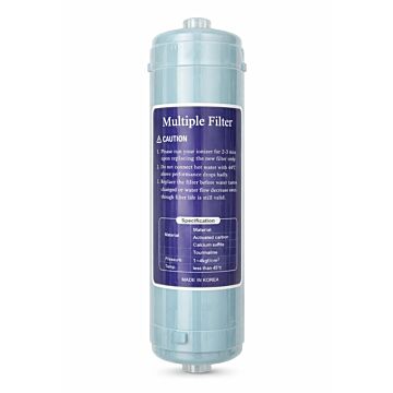 Vícestupňový filtr NSF Biostons pro ionizátory Jupiter Ionlife odstraňuje chlor, organické nečistoty, těžké kovy a zlepšuje chuť vody. Kombinuje sediment, aktivní uhlí, siřičitan vápenatý a turmalín pro kvalitní filtraci a přípravu vody pro ionizaci.