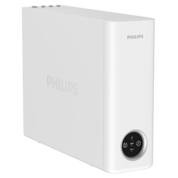 Prietoková reverzná osmóza PHILIPS 600 GPD s kompaktným  dizajnom - 5-stupňovým filtračným systémom a kohútikom s dvoma filtračnými režimami.