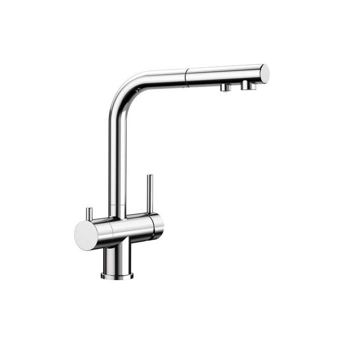 BLANCO FONTAS-S II chrom se sprchou

Třícestná baterie: voda a filtrovaná voda přímo z jedné baterie
