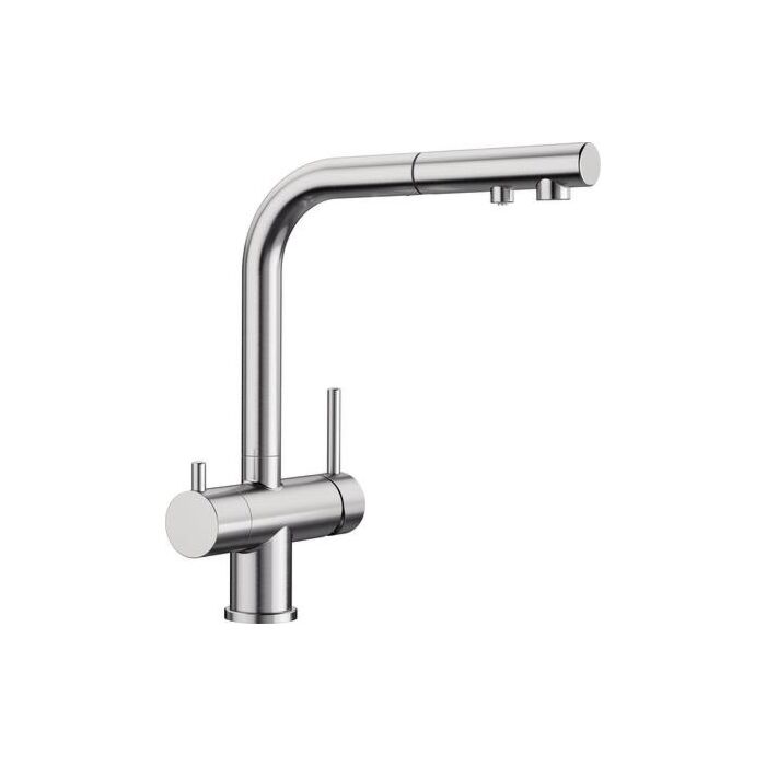 BLANCO FONTAS-S II Imitace nerezové oceli UltraResist se sprchou

Třícestná baterie: voda a filtrovaná voda přímo z jedné baterie
