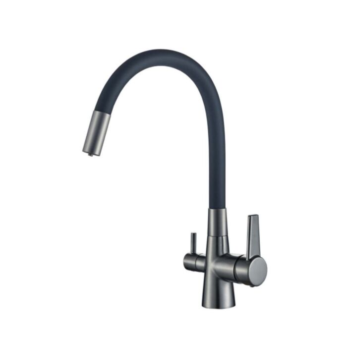 Kuchyňská baterie pro vodní filtry s ohebným ramenem.