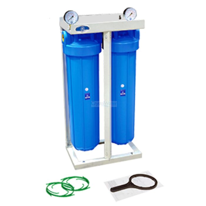 BIG BLUE 20" - DUO, 2x filtr Big Blue 20" na konzole