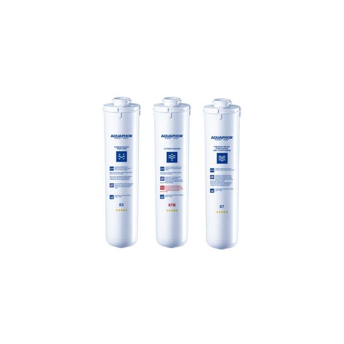 Crystal Eco AntiBacterial - sada filtrů pro roční výměnu (K3, K7B, K7)