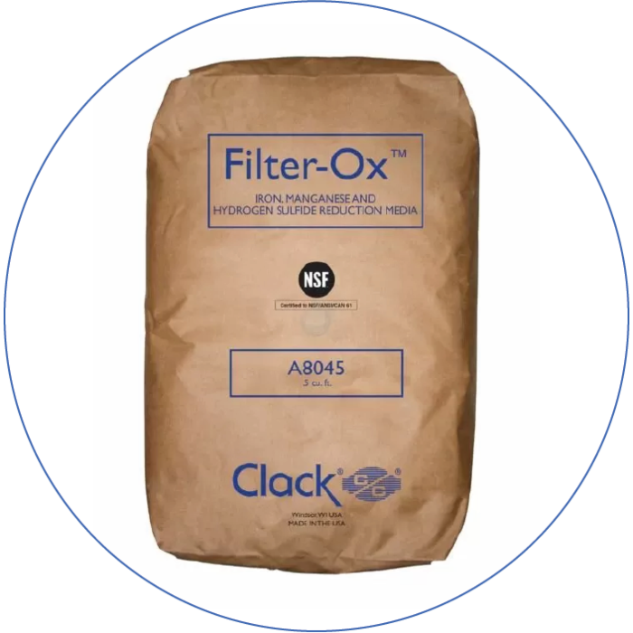 Filter-OX™ je vysoce účinné filtrační médium schopné redukovat železo, mangan a sirovodík z vody prostřednictvím oxidace a filtrace.