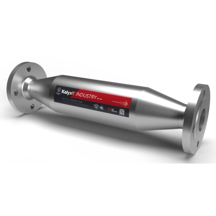 Fyzikální změkčovač vody pro průmysl - IPS INDUSTRY Červené přírubové připojení (iontový polarizační systém)  