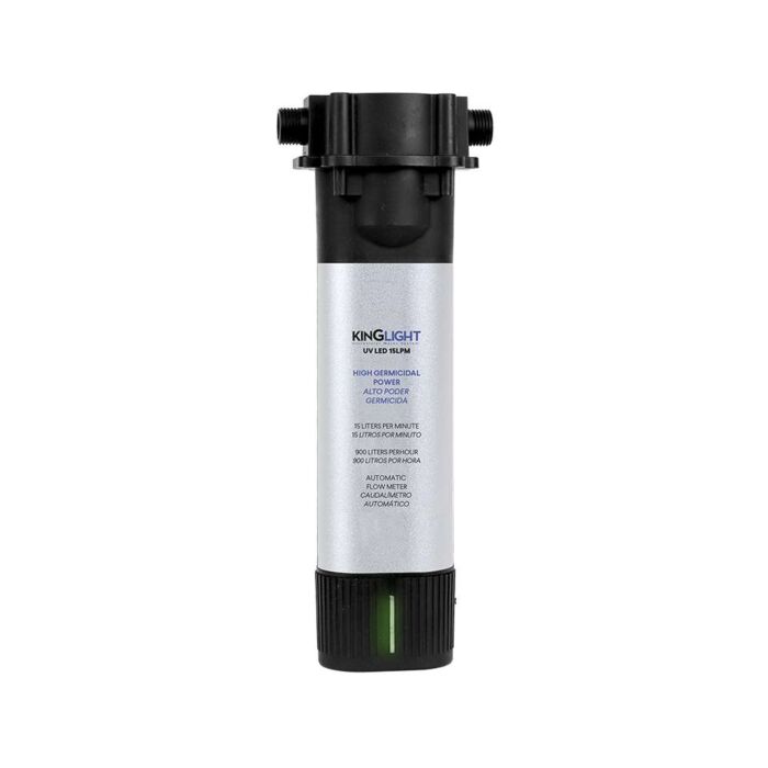 Úsporna UV lampa KingLight LED 15L pre všetky domáce filtre a reverzné osmózy. Eliminuje 99,98% baktérií a mikroorganizmov obsiahnutých vo vode a má životnosť nad 15 rokov.