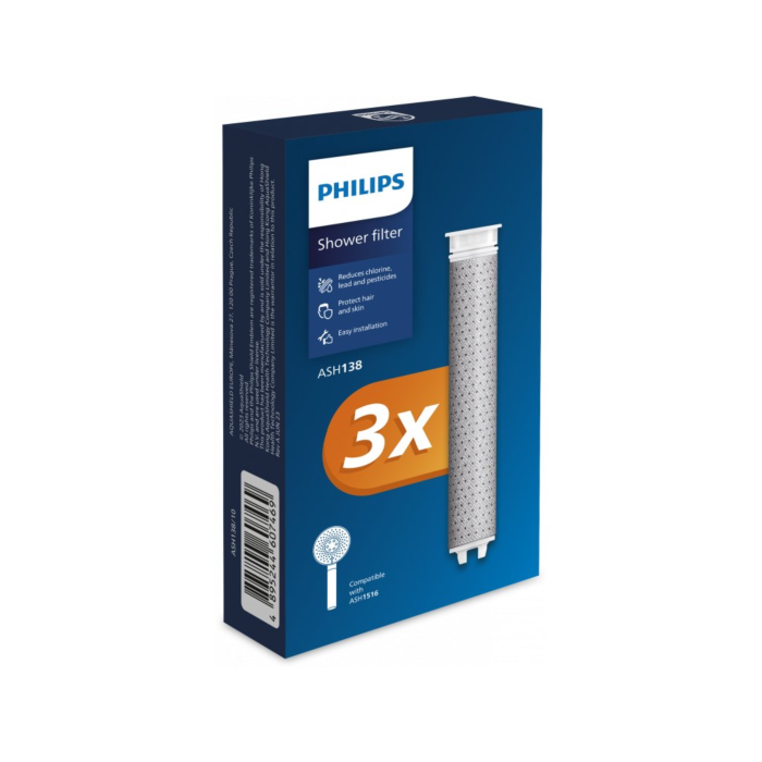 Náhradní filtry pro sprchovou hlavici Philips (3 ks) - ASH138/10