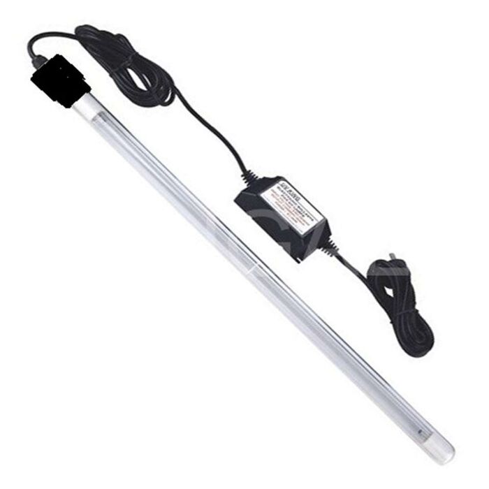 Ponorný UV sterilizátor pro nádrže na vodu. Eliminuje 99,98 % bakterií a mikroorganismů obsažených ve vodě.