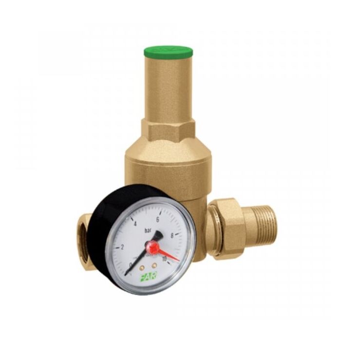 Nastavitelný redukční ventil s manometrem 1"