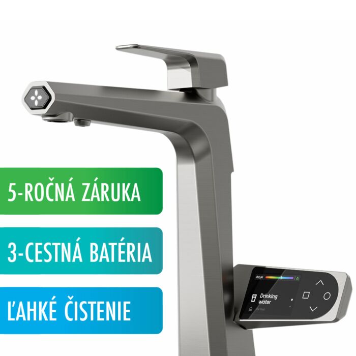 Ionizátor vody pod pult. Záruka 5 let, třícestná baterie, snadné čištění.