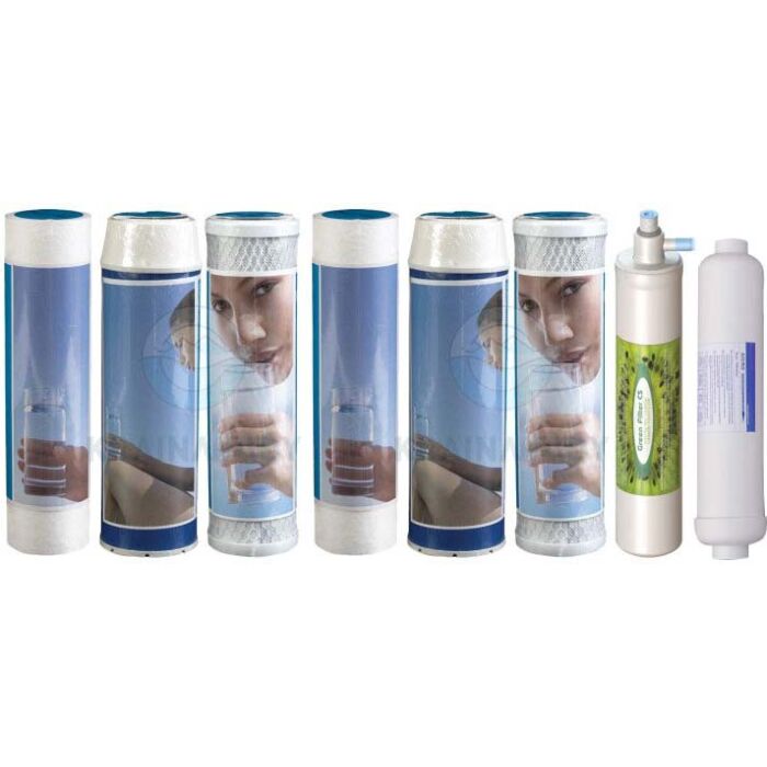 Sada 8 náhradních filtrů pro reverzní osmózu Crystal Stella