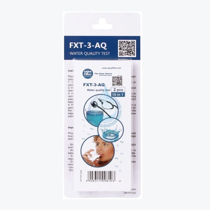 Sada 10 testů na analýzu vody (pH, alkalita, chlor, železo, tvrdost, dusičnany, dusitany, měď, olovo, fluoridy)